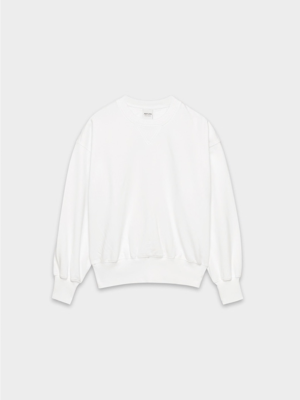 NWT - Aritzia Terry Sweatfleece Mega Crew Sweatshirt - White - Medium